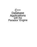 Cover of C[plus plus] database applications with the Paradox engine