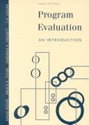 Program evaluation by David D. Royse, Bruce A. Thyer, Deborah K. Padgett, TK Logan
