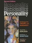Cover of: Personality by Valerian J. Derlega, Barbara A. Winstead, and Warren H. Jones, editors.