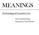 Cover of: No hidden meanings: an illustrated eschatological laundry list