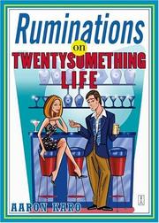 Cover of: Ruminations on twenty something life