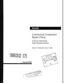 Cover of Contractual component repair policy