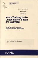Cover of: Youth Training in United States Britain and Austra