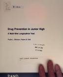 Cover of: Drug prevention in junior high by Phyllis L. Ellickson, Phyllis L. Ellickson