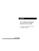 Cover of: An Analysis of Weapon System Cost Growth/Mr-291-Af (Project Air Force)
