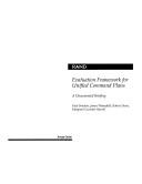 Cover of: Evaluation framework for unified command plans: a documented briefing