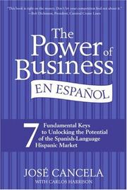 Cover of: The Power of Business en Espanol | Jose Cancela
