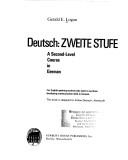 Cover of: Deutsch, zweite Stufe by Gerald E. Logan