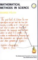 Mathematical methods in science by George Pólya