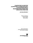 Cover of: An Inventory of selected mathematical models relating to the motor vehicle transportation system and associated literature ; second supplement