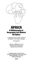 Cover of: Africa, a bibliography of geography and related disciplines | Sanford Harold Bederman