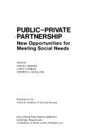 Cover of: Public-private partnership: new opportunities for meeting social needs