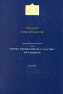 Cover of: Supplement to Survey of Palestine (Volume 3 of Series) by 