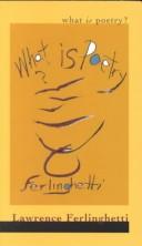 Cover of: What Is Poetry? by Lawrence Ferlinghetti
