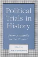 Cover of: Political trials in history by edited by Ron Christenson.