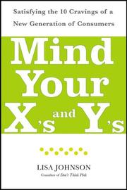 Cover of: Mind Your X's and Y's by Lisa Johnson, Lisa Johnson