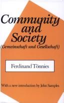 Gemeinschaft und Gesellschaft by Ferdinand Tönnies