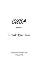 Cover of: Cuba: Poems (Carnegie-Mellon Poetry)