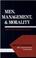 Cover of: Men, management, and morality