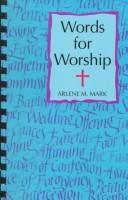 Cover of: Words for worship