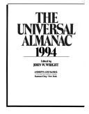 Cover of: The Universal Almanac, 1994