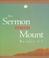 Cover of: The sermon on the Mount