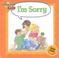 Cover of: I'm Sorry (Courteous Kids)