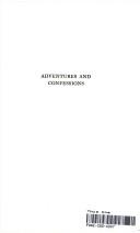 Cover of Adventures and confessions by William Lyon Phelps