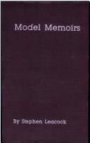 Cover of: Model Memoirs: And Other Sketches from Simple to Serious (Essay Index Reprint Series)
