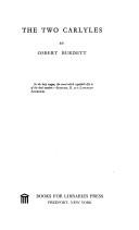 Cover of: Two Carlyles | Osbert Burdett