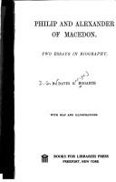 Cover of: Philip and Alexander of Macedon by D. G. Hogarth