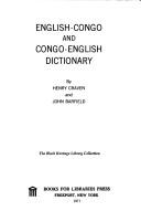 Cover of: English-Congo and Congo-English dictionary by Henry Craven