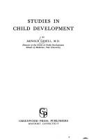 Cover of: Studies in Child Development | Arnold Gesell