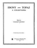 Cover of: Ebony and Topaz by Charles Spurgeon Johnson