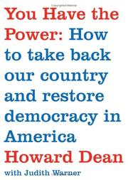 Cover of: You Have the Power: How to Take Back Our Country and Restore Democracy in America