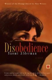 Cover of: Disobedience by Naomi Alderman