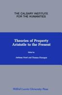 Theories of property by Anthony Parel, Thomas Flanagan