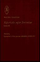 Cover of: Reportatio Super Sententias, Liber II