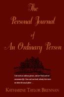 Cover of: The Personal Journal of an Ordinary Person by Katharine Taylor Brennan