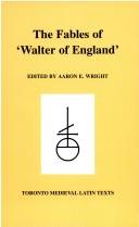 Cover of: fables of 'Walter of England'