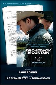 Cover of: Brokeback Mountain by Annie Proulx, Larry McMurtry, Diana Ossana