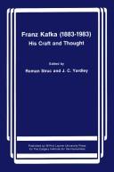Cover of: Franz Kafka (1883-1983): his craft and thought