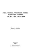 Cover of: Stylometric authorship studies in Flavius Josephus and related literature