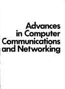 Cover of: Advances in Computer Communications by Wesley W. Chu