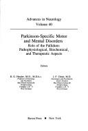 Cover of: Parkinson-specific motor and mental disorders: role of the pallidum : pathophysiological, biochemical, and therapeutic aspects
