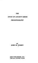 Cover of: The study of ancient Greek prosopography