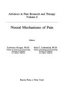 Cover of: Neural mechanisms of pain