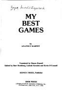 Cover of: My Best Games