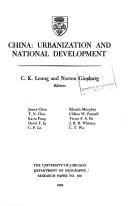 Cover of: China: urbanization and national development