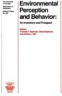 Cover of: Environmental perception and behavior: an inventory and prospect